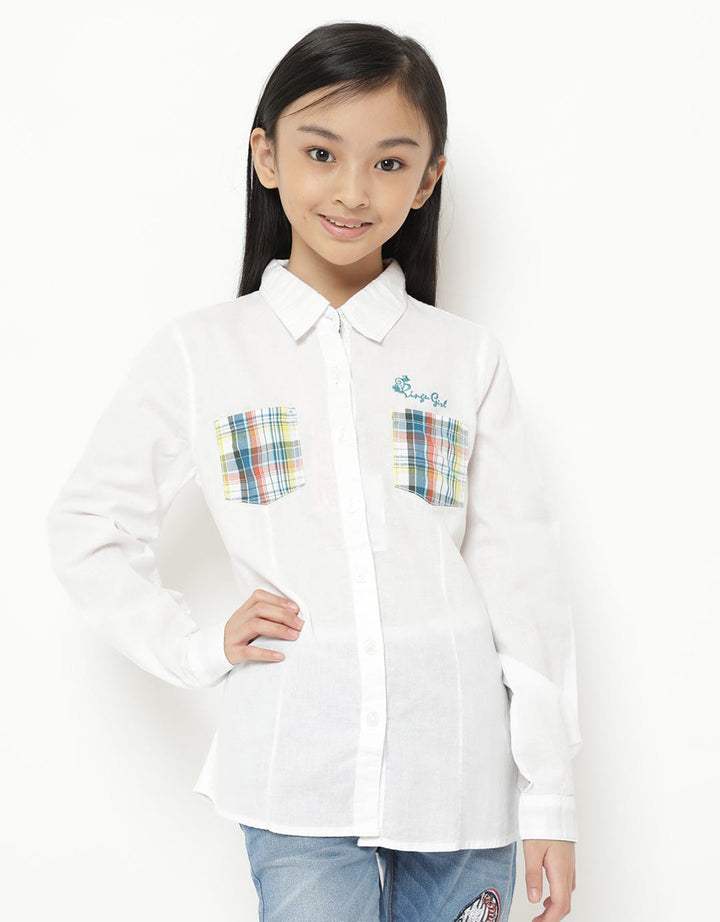 Pingu Club Dress Lengan Panjang Polos