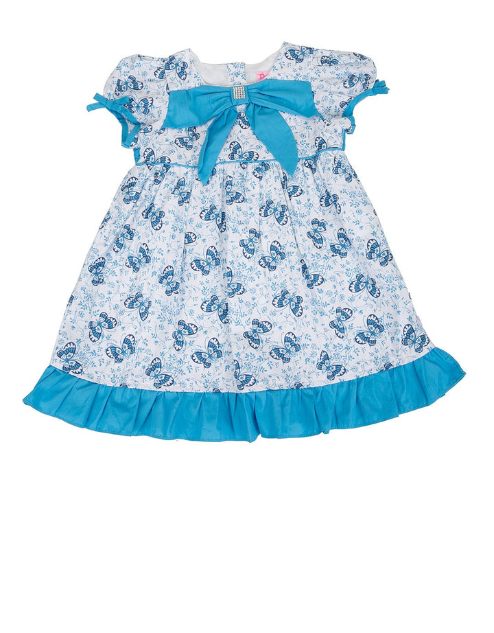 Donita Blue Butterfly Big Tie Baby Casual