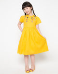 Sweet Miss Bordir Bunga Dress Anak Perempuan