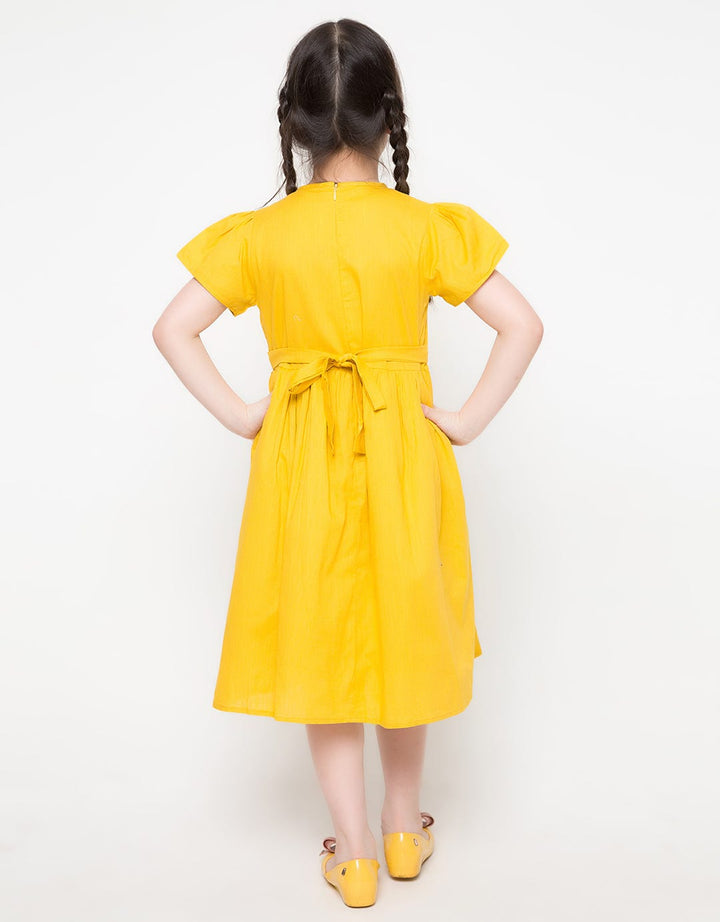 Sweet Miss Bordir Bunga Dress Anak Perempuan