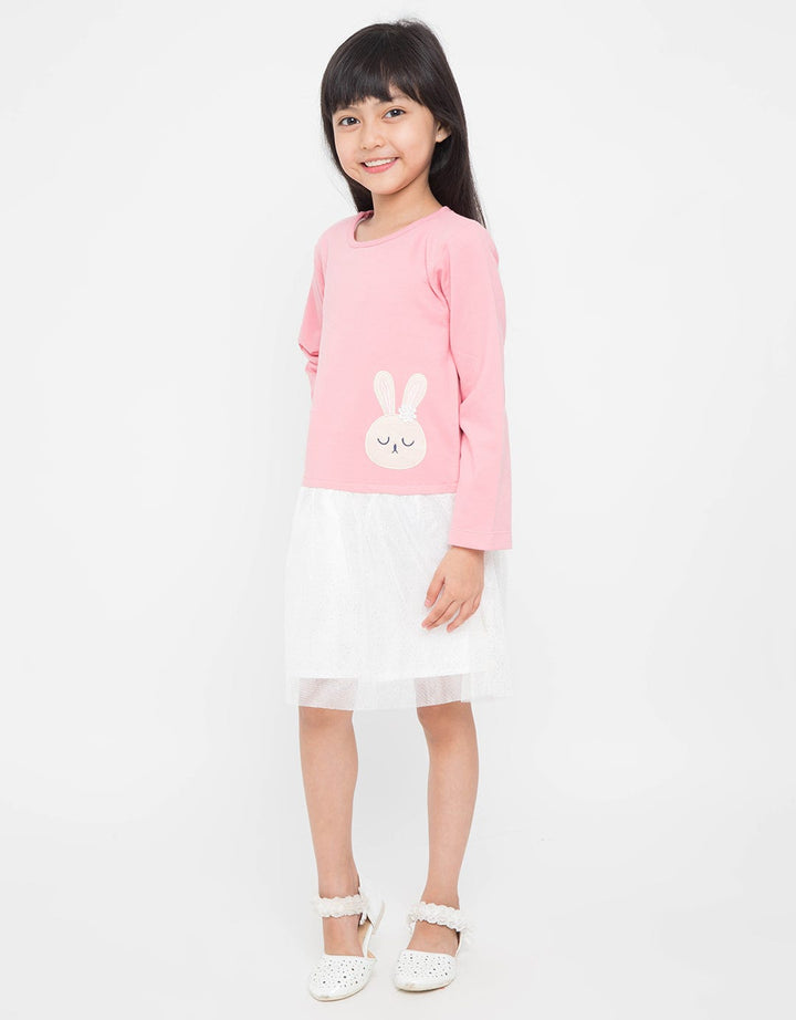 Little M Ss Midi Dress Bawah Tile Rabbit Jmdbs