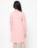 LS FLOC EMBROIDERY DRESS