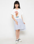 DRESS SS T COMBO WOV