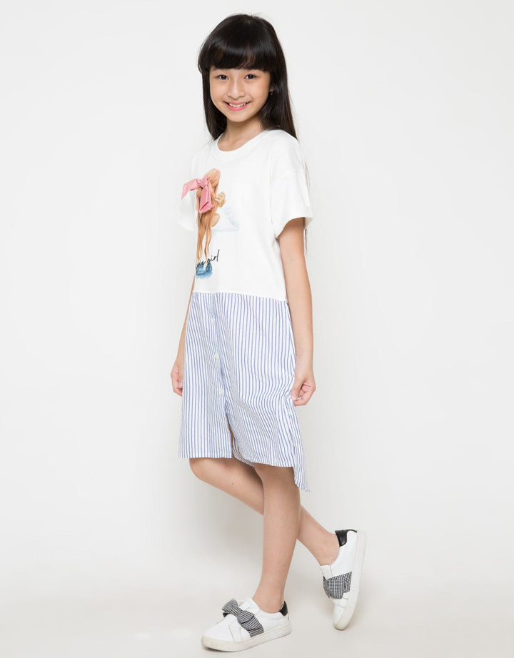 DRESS SS T COMBO WOV