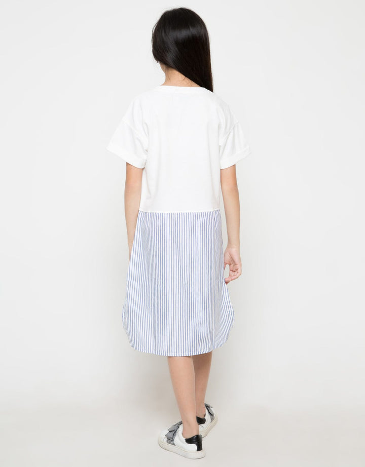 DRESS SS T COMBO WOV