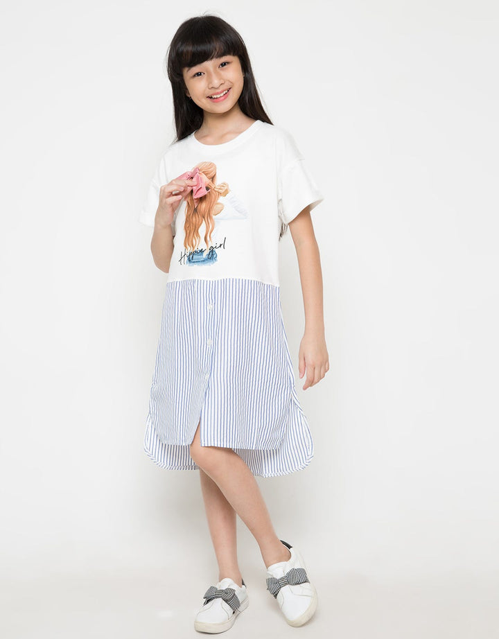 DRESS SS T COMBO WOV