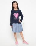 LS DRESS COMB HEART