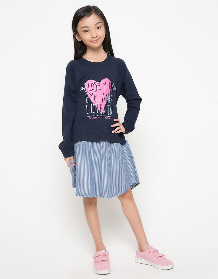 LS DRESS COMB HEART