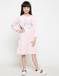 DRESS LS KNIT PRT CA