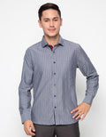Edition Long Sleeve Woven Stripe Oxford Shirt