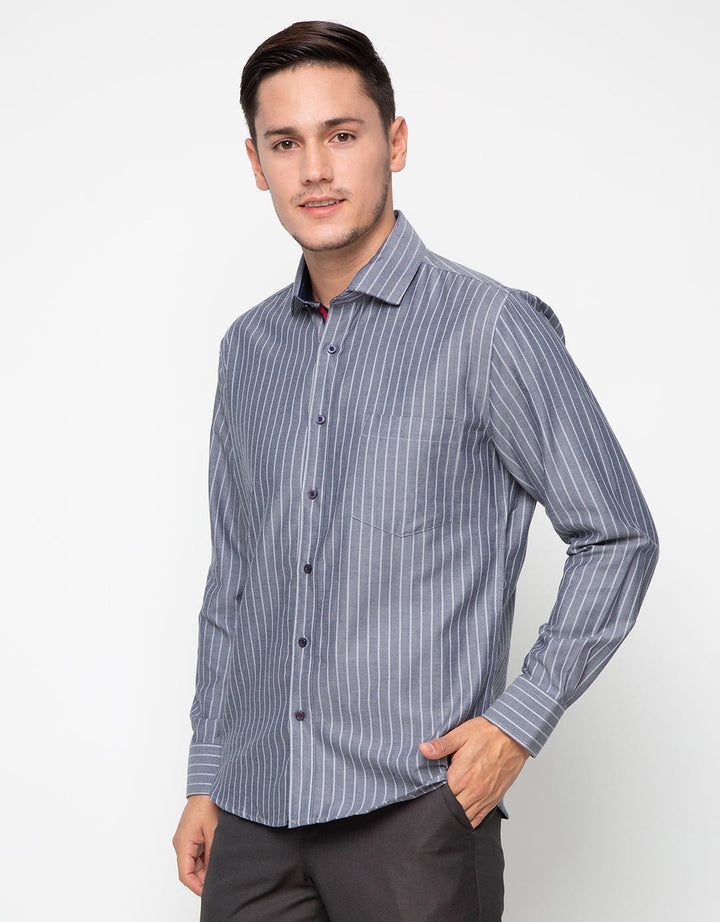 Edition Long Sleeve Woven Stripe Oxford Shirt