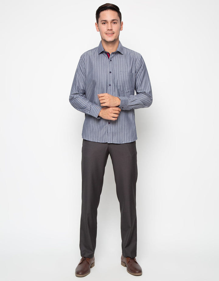 Edition Long Sleeve Woven Stripe Oxford Shirt
