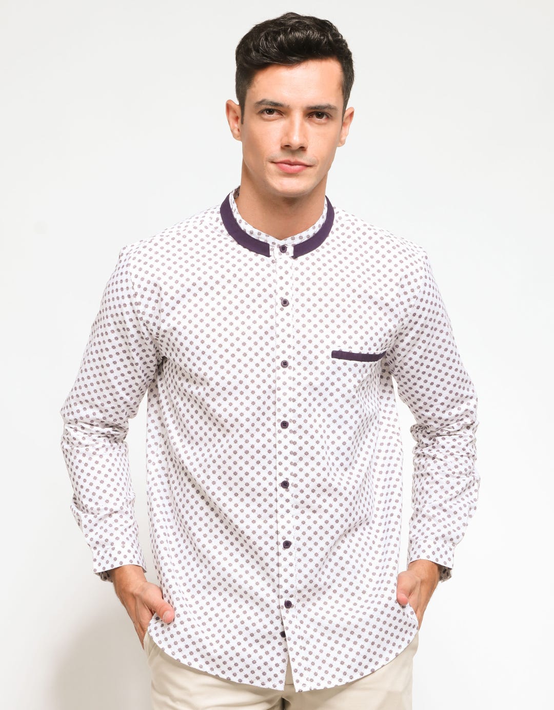Edition Long Sleeve Woven Shirt Printed