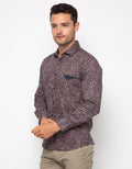 Edition Men Brick Kemeja Pria Long Sleeve Woven Shirt Semi Batik