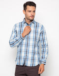 Edition Men Long Sleeve Flannel Shirt Kemeja Pria