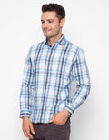 Edition Men Long Sleeve Flannel Shirt Kemeja Pria