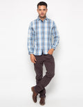 Edition Men Long Sleeve Flannel Shirt Kemeja Pria