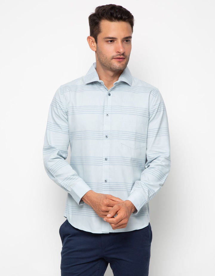 Edition Men  Long Sleeve Woven Shirt Kemeja Pria