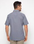 Edition Men Gingham Pocket Woven Shirt Kemeja Pendek