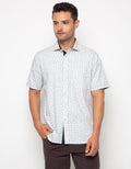 Edition Men Leafy Short Sleeve Woven Shirt Kemeja Pendek Pria