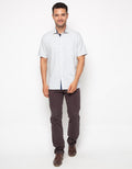 Edition Men Leafy Short Sleeve Woven Shirt Kemeja Pendek Pria