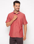 Edition Men's Shirt Short Sleeve Woven Shirt Dobby Dot