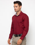 Edition Mens Oxblood Slim Fit Shirt