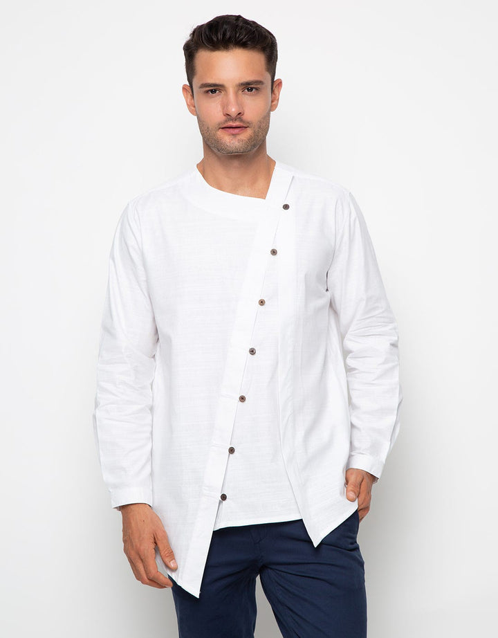 Edition Baju Koko Altaf Asymmetric Father Tunic