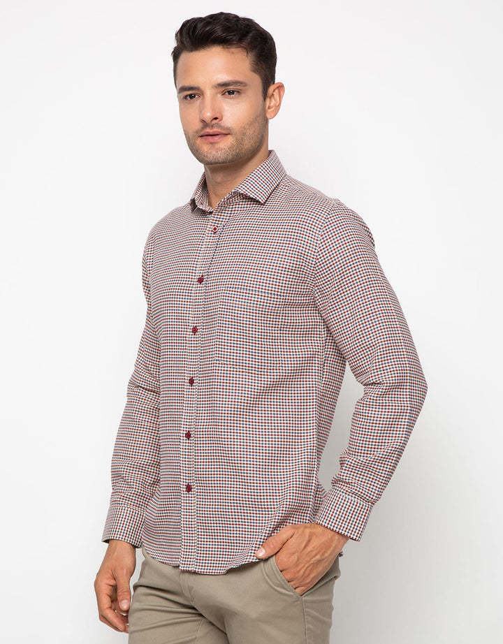 Edition Mens Micro Check Oxford