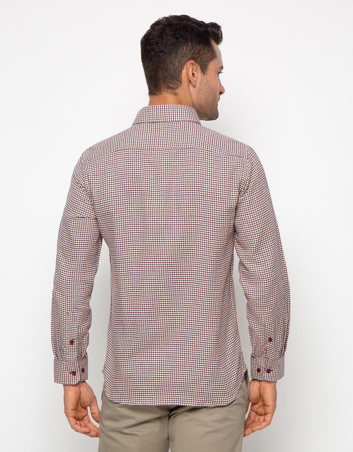 Edition Mens Micro Check Oxford