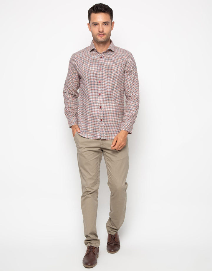 Edition Mens Micro Check Oxford