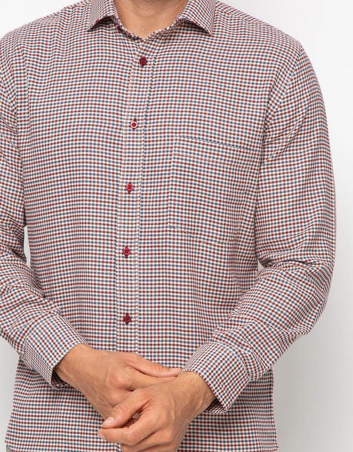 Edition Mens Micro Check Oxford