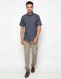 Edition Mens Solid Daily Short Sleeve Shirt