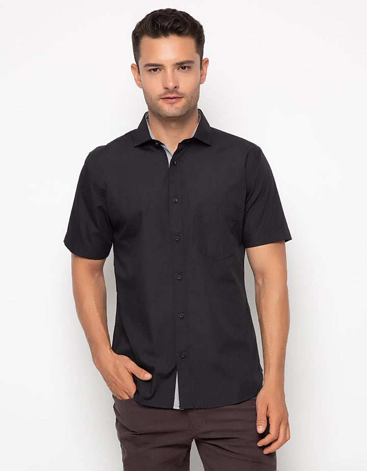 Edition Mens Kemeja Pria Contrast Shirt W Pocket