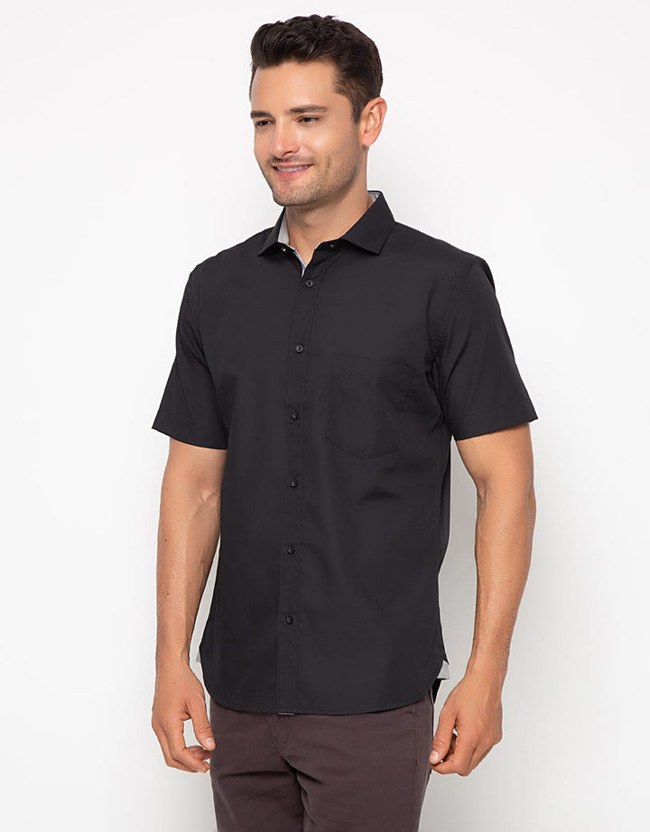 Edition Mens Kemeja Pria Contrast Shirt W Pocket