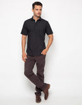 Edition Mens Kemeja Pria Contrast Shirt W Pocket