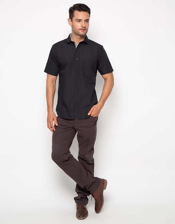 Edition Mens Kemeja Pria Contrast Shirt W Pocket