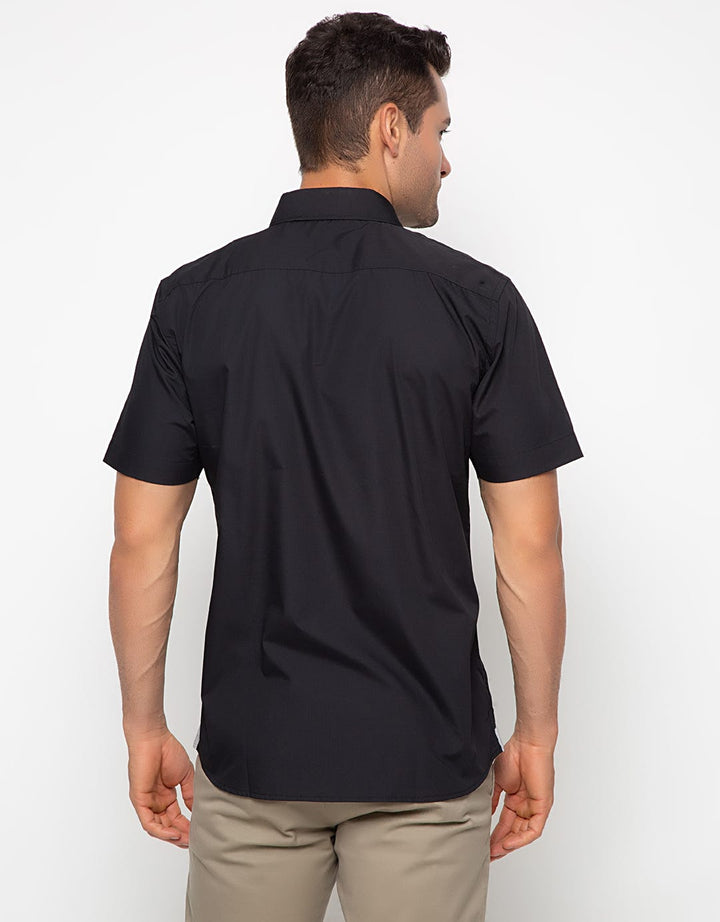 Edition Mens Kemeja Pria Lengan Pendek Side Skoder Shirt