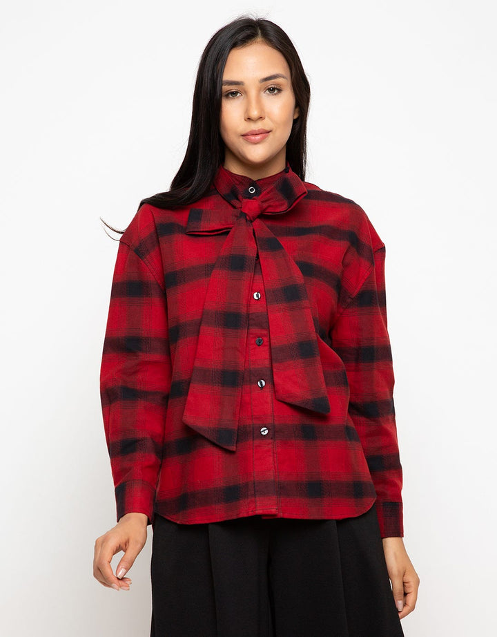 Edition Oversized Plaid Shirt Eb133