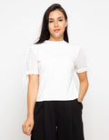 Edition Sheer Sleeve T-Shirt Eb136