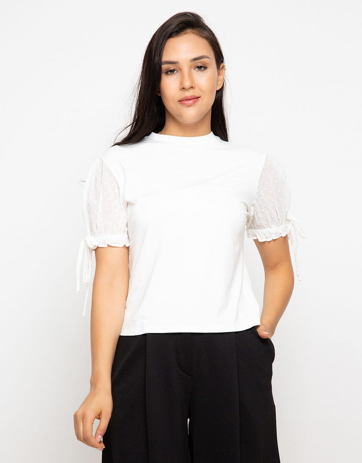 Edition Sheer Sleeve T-Shirt Eb136