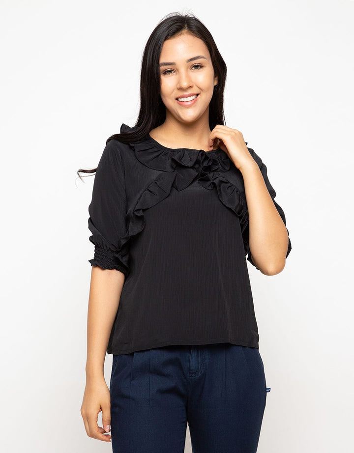Edition V-Ruffle Blouse Eb135