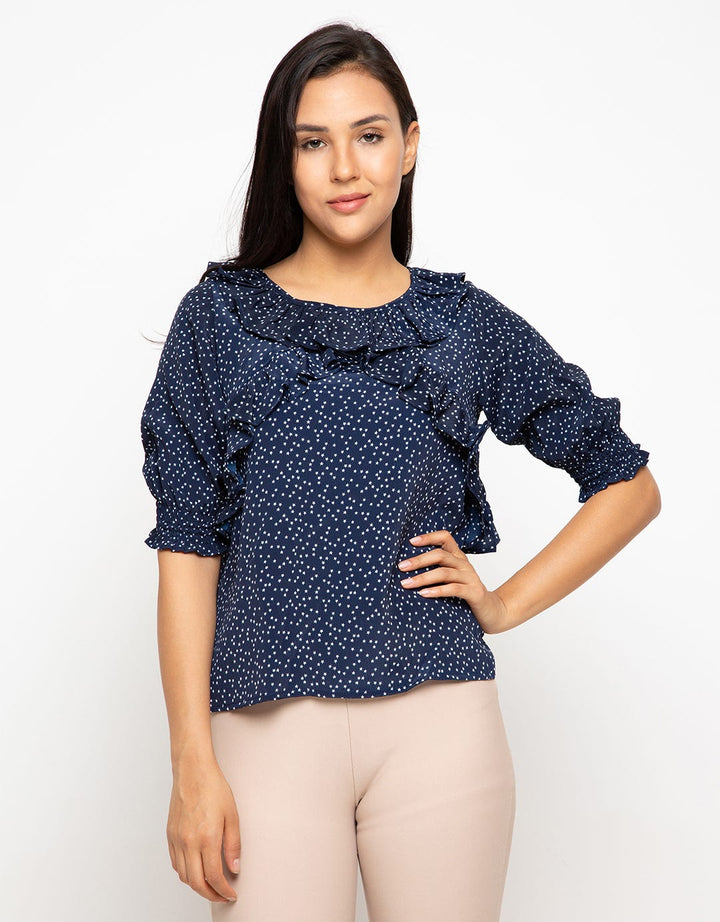 Edition V-Ruffle Blouse Eb135