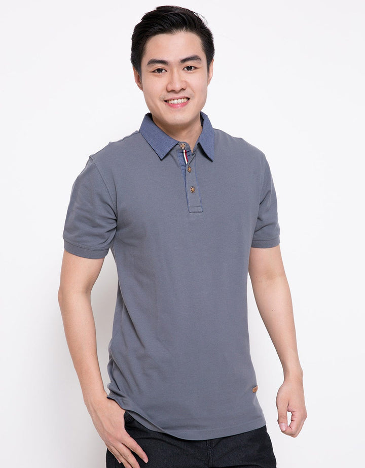 Emba Casual Kaos Polo Pria Launders