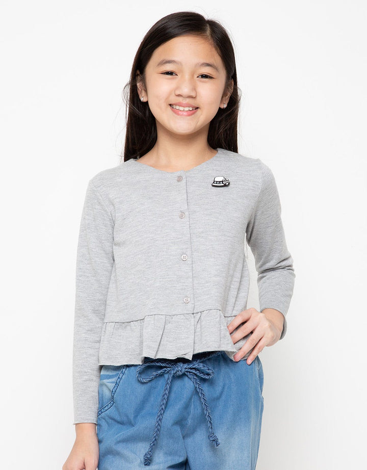 Exit Girls Cardigan Detail Brooch