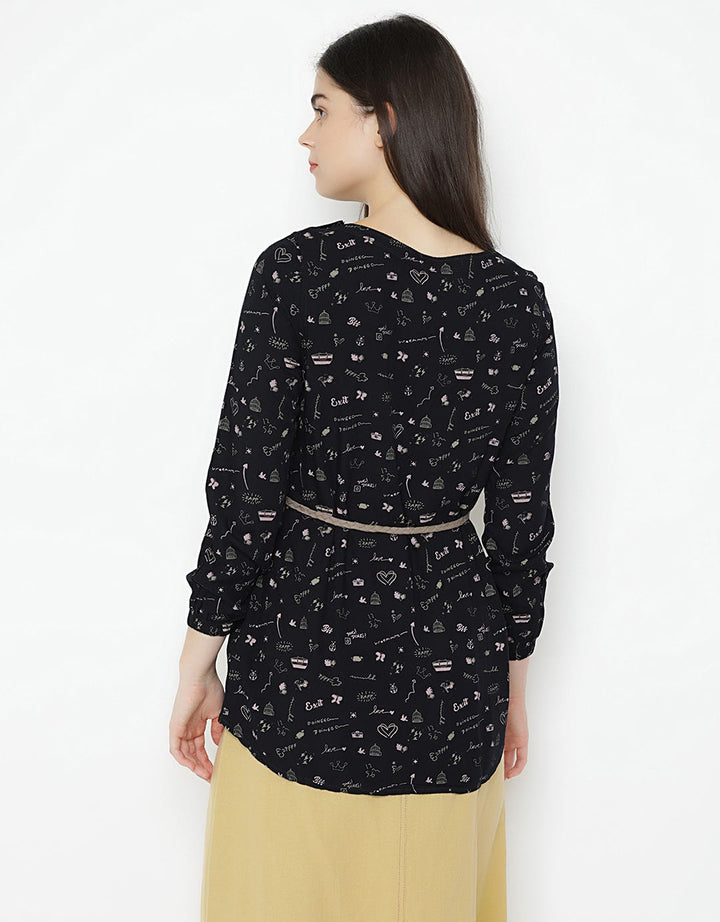 Exit Naraya Blouse Printed with Waistrape