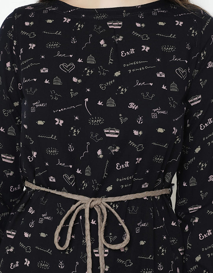 Exit Naraya Blouse Printed with Waistrape
