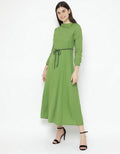 Exit Nayira Longdress with Turtle Nect and Waistrape Green