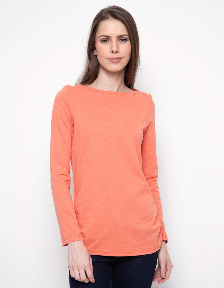 Expand Kaos Wanita Plain Oranye