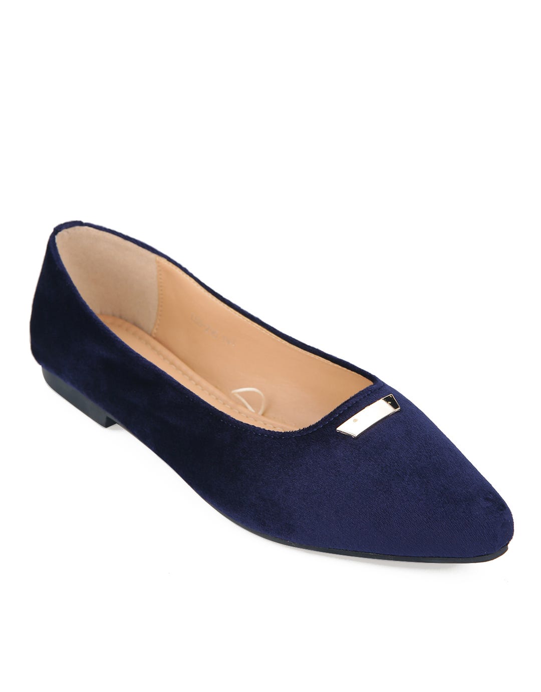 Fladeo Flat Shoes Metal Plate Detail